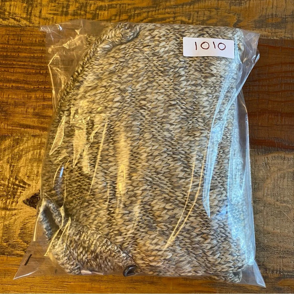 Pure Jill Womens Sweater Vest Small Med Kimono Beige Knit Cardigan Wool Alpaca - Picture 10 of 10